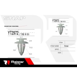 Σετ συνδετήρες αυτοκινήτου - 10pcs - R-F16101-12 - 180850