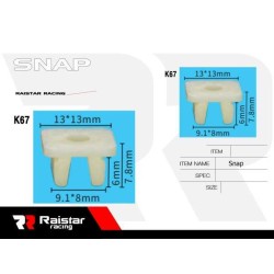Σετ συνδετήρες αυτοκινήτου - 10pcs - R-F16101-28 - 180875