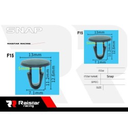 Σετ συνδετήρες αυτοκινήτου - 10pcs - R-F16101-23 - 180868