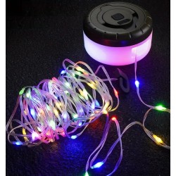 Επαναφορτιζόμενη λάμπα LED με γιρλάντα φωτισμού – String Light - YD2314 - 272543 - RGB Επαναφορτιζόμενη λάμπα LED με γιρλάντα φωτισμού – String Light - YD2314 - 272543 - RGB