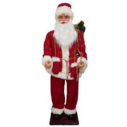 Διακοσμητικός  Άγιος Βασίλης με μουσική - 2024-02 - 120cm - 715224