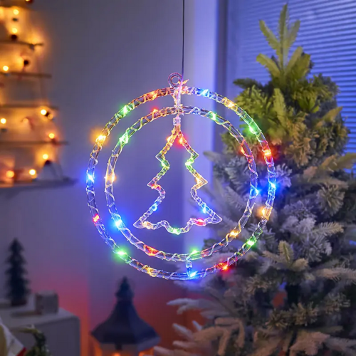 Χριστουγεννιάτικο φωτεινό διακοσμητικό 3D LED κρεμαστό - Έλατο - 39L - 272306 - RGB Χριστουγεννιάτικο φωτεινό διακοσμητικό 3D LED κρεμαστό - Έλατο - 39L - 272306 - RGB