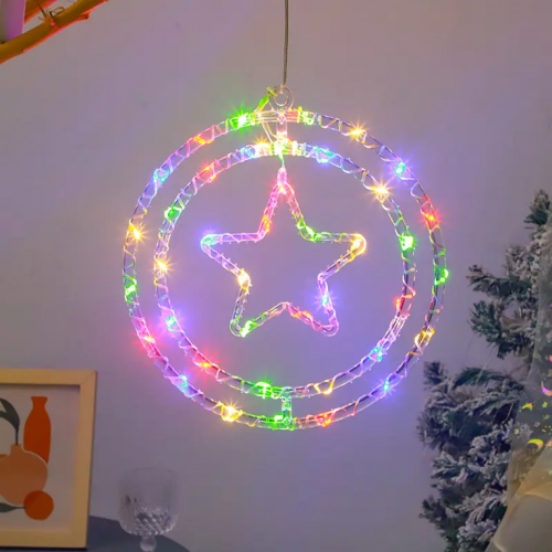 Χριστουγεννιάτικο φωτεινό διακοσμητικό 3D LED κρεμαστό - Αστέρι - 39L - 272307 - RGB Χριστουγεννιάτικο φωτεινό διακοσμητικό 3D LED κρεμαστό - Αστέρι - 39L - 272307 - RGB