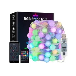 Χριστουγεννιάτικα φωτάκια LED - Φυσαλίδα - USB/5m/33L - RGB - 272355 Χριστουγεννιάτικα φωτάκια LED - Φυσαλίδα - USB/5m/33L - RGB - 272355