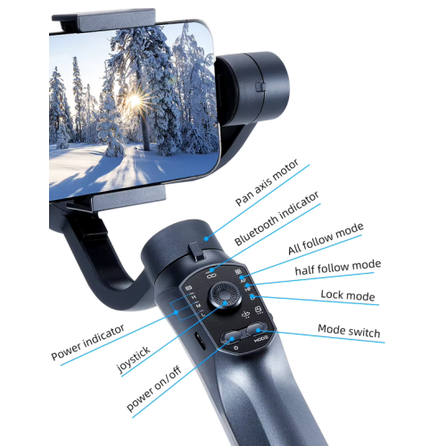 Σταθεροποιητής εικόνας Gimbal για smartphone - F10 Pro - 811481 Σταθεροποιητής εικόνας Gimbal για smartphone - F10 Pro - 811481