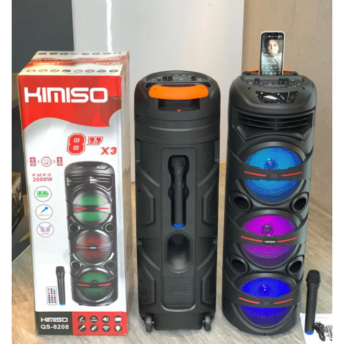 Φορητό ηχείο subwoofer με μικρόφωνο Karaoke - QS-8208 - KMS - 260714