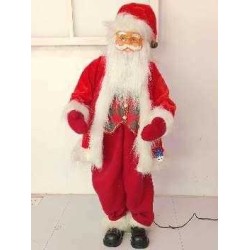 Διακοσμητικός  Άγιος Βασίλης με μουσική - 2016-34 - 100cm - 715262