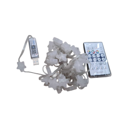 Χριστουγεννιάτικα φώτα LED RGB με USB - Stars - 5m - 33L - 272357 Χριστουγεννιάτικα φώτα LED RGB με USB - Stars - 5m - 33L - 272357