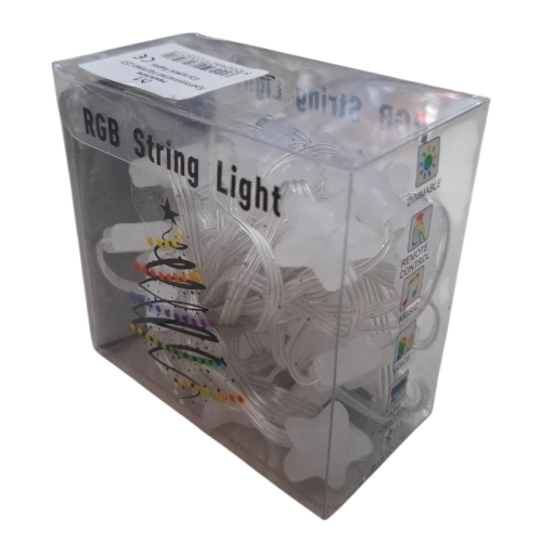 Χριστουγεννιάτικα φώτα LED RGB με USB - Stars - 5m - 33L - 272357 Χριστουγεννιάτικα φώτα LED RGB με USB - Stars - 5m - 33L - 272357