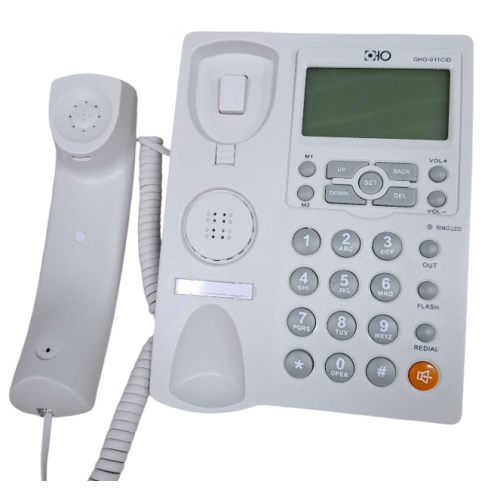 Ενσύρματο σταθερό τηλέφωνο - OHO - 011 - 300641 - White Ενσύρματο σταθερό τηλέφωνο - OHO - 011 - 300641 - White