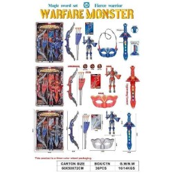 Σετ τοξοβολίας σούπερ ήρωα με σπαθί και αξεσουάρ - 608A37 - 730149