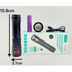 Επαναφορτιζόμενος φακός LED - 6612 - 123545 Επαναφορτιζόμενος φακός LED - 6612 - 123545