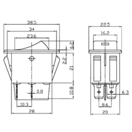 Διακόπτης φώτων ομίχλης οχημάτων On/Off - R-F13601-24-1U - 180927 Διακόπτης φώτων ομίχλης οχημάτων On/Off - R-F13601-24-1U - 180927
