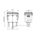 Διακόπτης οχημάτων On/Off - R-F13207B-23-4U - 180940 Διακόπτης οχημάτων On/Off - R-F13207B-23-4U - 180940