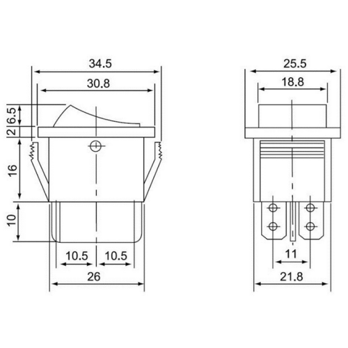 Διακόπτης οχημάτων On/Off - R-F13210B-36-1U - 180946 Διακόπτης οχημάτων On/Off - R-F13210B-36-1U - 180946