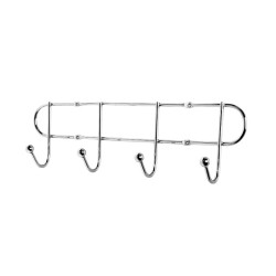 Μεταλλική κρεμάστρα τοίχου 4 θέσεων - 26402