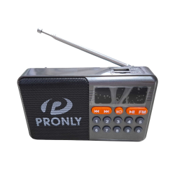 Επαναφορτιζόμενο ραδιόφωνο με Bluetooth - PR-808BT - 241335 - Grey