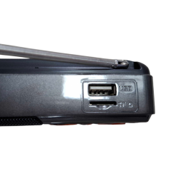 Επαναφορτιζόμενο ραδιόφωνο με Bluetooth - PR-808BT - 241335 - Grey