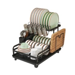 Πιατοθήκη αποστράγγισης διώροφη - 4011 - 521391 - Black Πιατοθήκη αποστράγγισης διώροφη - 4011 - 521391 - Black