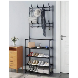 Κρεμάστρα δαπέδου με ράφια παπουτσιών - 6007-1 - 521773