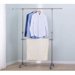 Τροχήλατη κρεμάστρα δαπέδου & απλώστρα ρούχων - 0301H - 522374