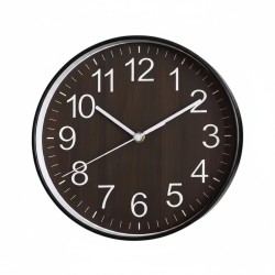 Ρολόι τοίχου - 250mm - 025048 - Dark Brown