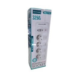 Πολύπριζο 4 θέσεων με διακόπτες & θύρες USB - KOS-27020EU - 270209 Πολύπριζο 4 θέσεων με διακόπτες & θύρες USB - KOS-27020EU - 270209