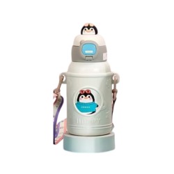 Παιδικό παγούρι-θερμός με καλαμάκι - 500ml - 219422 - White Παιδικό παγούρι-θερμός με καλαμάκι - 500ml - 219422 - White