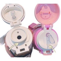 Παιδικό παγούρι-θερμός με καλαμάκι - 500ml - 219446 - Blue Παιδικό παγούρι-θερμός με καλαμάκι - 500ml - 219446 - Blue