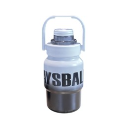 Φορητό παγούρι-θερμός - 450ml - 219514 - White/Black Φορητό παγούρι-θερμός - 450ml - 219514 - White/Black