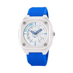 Αναλογικό ρολόι χειρός - Skmei - 2329 - White/Blue Αναλογικό ρολόι χειρός - Skmei - 2329 - White/Blue