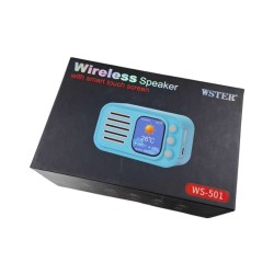 Ασύρματο ηχείο Bluetooth με οθόνη - WS-501 - 811788 - Blue