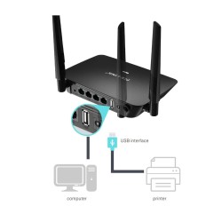 Ασύρματο Router Wifi - LV-WR37 - 812006 - Black Ασύρματο Router Wifi - LV-WR37 - 812006 - Black