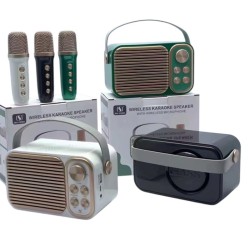 Ασύρματο ηχείο Bluetooth με μικρόφωνο Karaoke - YS-104 - 887295 - Dark Grey