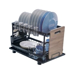 Πιατοθήκη αποστράγγισης διώροφη - 7501-3 - 521407 - Black Πιατοθήκη αποστράγγισης διώροφη - 7501-3 - 521407 - Black