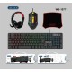 Πλήρες σετ Gaming 4 σε 1 - LED RGB - WB1077 - AOAS - 655181