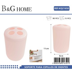 Θήκη οδοντόβουρτσας πλαστική - Light Pink - 21650 - 5PCS