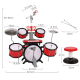 Παιδικό σετ Drums - Jazz Drum - 1902 - 215162 - Red Παιδικό σετ Drums - Jazz Drum - 1902 - 215162 - Red