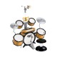Παιδικό σετ Drums - Jazz Drum - 1902 - 215162 - Gold Παιδικό σετ Drums - Jazz Drum - 1902 - 215162 - Gold