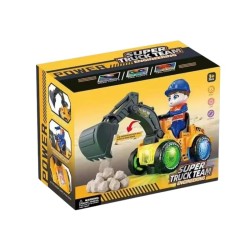 Ηλεκτρονικό όχημα Εκσκαφέας με κίνηση & φωτισμό - 6608-21B - 215272