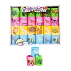 Σετ ελατήρια πολύχρωμα με ζωάκια - 24pcs - SM45-284 - 215288