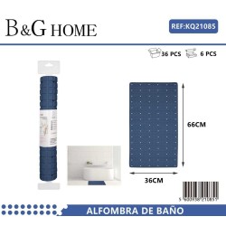 Αντιολισθητικό πατάκι μπάνιου - M0840 - 36x66cm - Blue - 21085