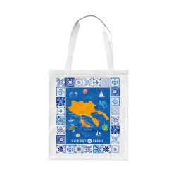 Υφασμάτινη τουριστική τσάντα καμβάς - Chalkidiki - 40x35cm - 221073 Υφασμάτινη τουριστική τσάντα καμβάς - Chalkidiki - 40x35cm - 221073