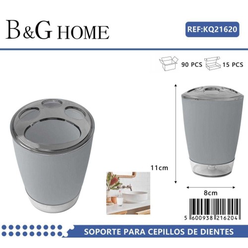 Θήκη οδοντόβουρτσας πλαστική - Grey - 21620 Θήκη οδοντόβουρτσας πλαστική - Grey - 21620