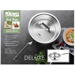 Τηγάνι ανοξείδωτο με καπάκι - 2.5L - CS002-C24 - DSP - 560539 Τηγάνι ανοξείδωτο με καπάκι - 2.5L - CS002-C24 - DSP - 560539