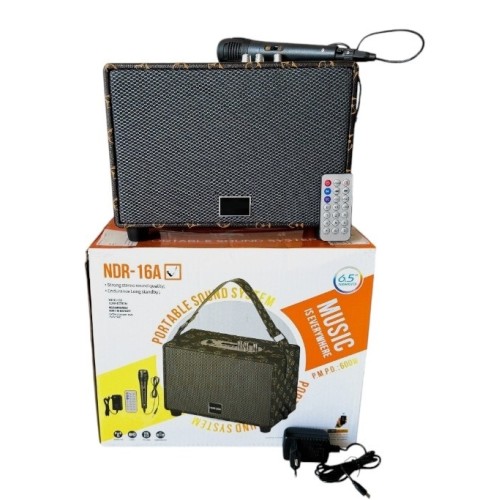Ασύρματο ηχείο Bluetooth με μικρόφωνο Karaoke - NDR-16A - 417072 Ασύρματο ηχείο Bluetooth με μικρόφωνο Karaoke - NDR-16A - 417072