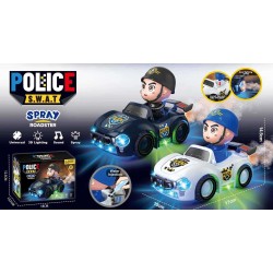 Ηλεκτρονικό αυτοκίνητο Police με εξάτμιση spray - 6608-29B - 502174