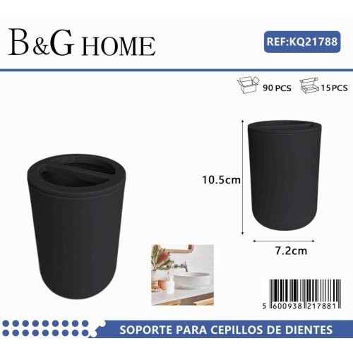 Θήκη οδοντόβουρτσας πλαστική - Black - 21788 Θήκη οδοντόβουρτσας πλαστική - Black - 21788