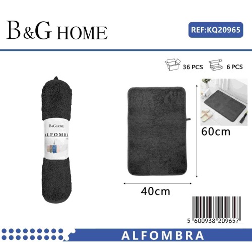 Πατάκι μπάνιου - M0831 - 40x60cm - Black - 20965 Πατάκι μπάνιου - M0831 - 40x60cm - Black - 20965