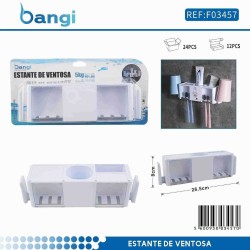 Επιτοίχια θήκη μπάνιου για οδοντόβουρτσες - 03457